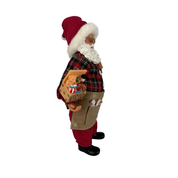 Christmas Carpenter Santa Claus Figurine 11 in Tools Toy Box Holiday Decor - Picture 6 of 8